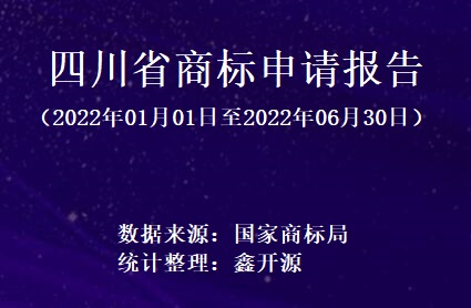 2022年上半年四川省商标注册量排行榜